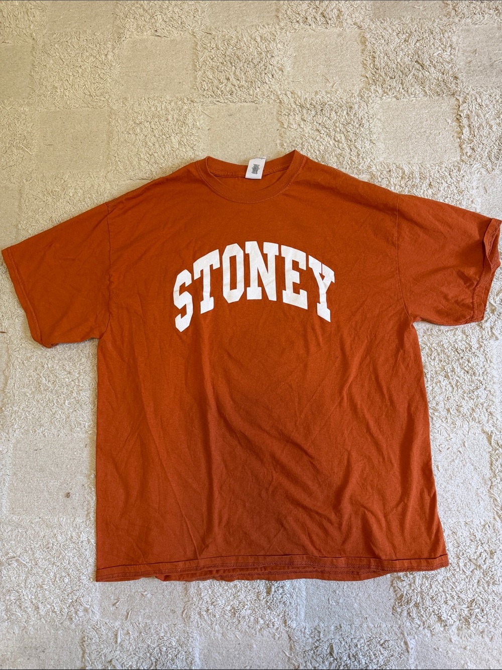 Gildan Orange 'STONEY' Short Sleeve Graphic Tee